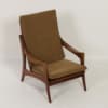 Organische Teakhouten Fauteuil met Hoge Rugleuning van De Ster, 1960s