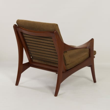 Organische Teakhouten Fauteuil met Lage Rugleuning van De Ster, 1960s