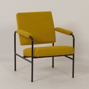 Gele G 3015 Fauteuil van W.H. Gispen voor Riemersma, 1960s