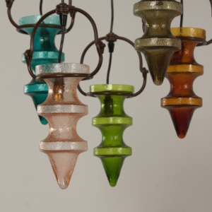 Stalactiet Hanglamp van Nanny Still voor Massive &#038; Val Saint Lambert, 1960s