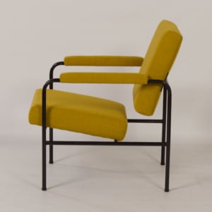 Gele G 3015 Fauteuil van W.H. Gispen voor Riemersma, 1960s