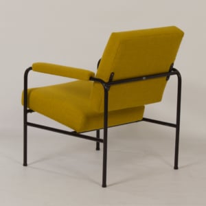 Gele G 3015 Fauteuil van W.H. Gispen voor Riemersma, 1960s