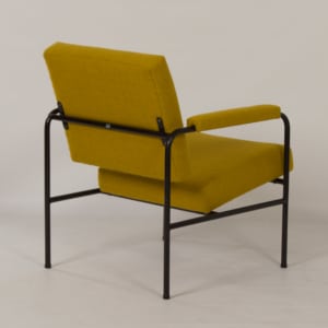 Gele G 3015 Fauteuil van W.H. Gispen voor Riemersma, 1960s