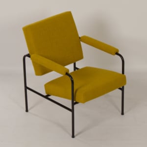 Gele G 3015 Fauteuil van W.H. Gispen voor Riemersma, 1960s