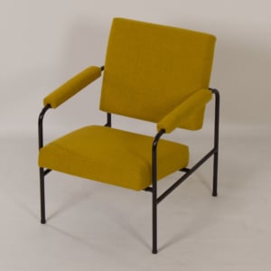 Gele G 3015 Fauteuil van W.H. Gispen voor Riemersma, 1960s