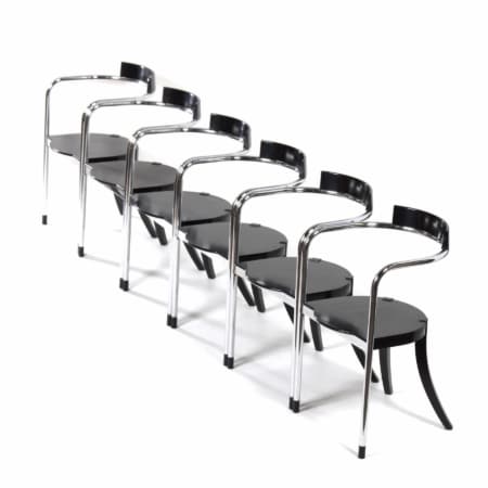 Fauno Eetkamerstoelen van David Palterer voor Zanotta, 1987 - Set van 6