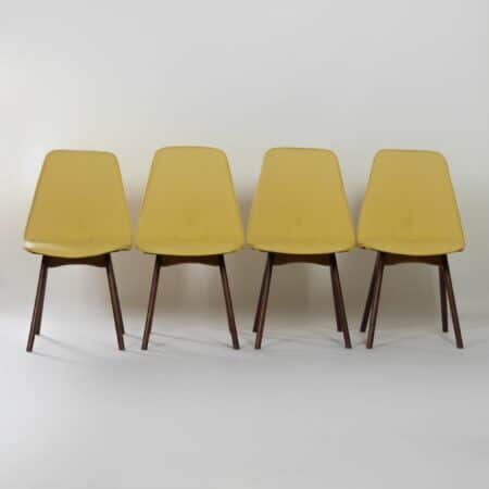 Teakhouten Eetkamerstoelen van Van Os, 1950s - Set van 4