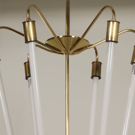 Bauhaus TL Hanglamp KH 620 in Messing van de Technische Unie, 1950s