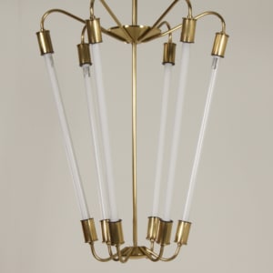 Bauhaus TL Hanglamp KH 620 in Messing van de Technische Unie, 1950s