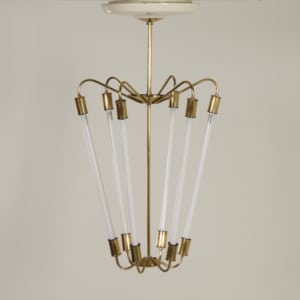 Bauhaus TL Hanglamp KH 620 in Messing van de Technische Unie, 1950s