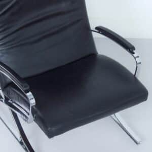 Berlin Loungestoel met Voetenbankje van Meinhard von Gerkan voor Walter Knoll, 1970s
