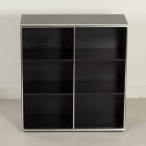 Directiekamer ‘Big’ van Guido Faleschini voor i4 Mariani, 2000s – 5-delige luxe set, zwart &#038; chroom