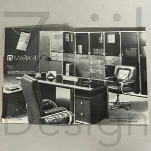 Directiekamer ‘Big’ van Guido Faleschini voor i4 Mariani, 2000s – 5-delige luxe set, zwart &#038; chroom