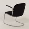 Originele 413 Fauteuil van W. H. Gispen voor Gispen, 1950s | Nieuwe Zwarte Manchester Rib