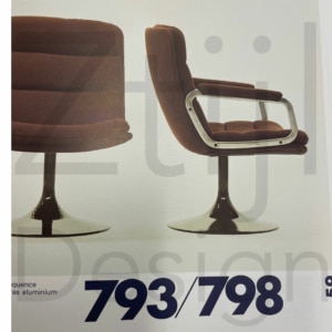 Vintage Draaistoel 798 van Geoffrey Harcourt voor Artifort, 1960s