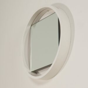 Witte Wandspiegel DZ84 van Benno Premsela voor &#8216;t Spectrum, 1960s