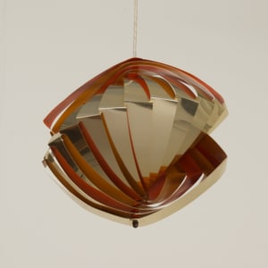 Deense Konkylie Hanglamp van Louis Weisdorf voor Lyfa, 1960s