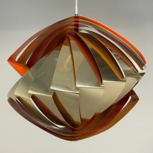 Deense Konkylie Hanglamp van Louis Weisdorf voor Lyfa, 1960s