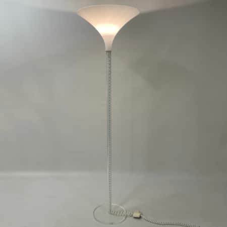 Witte Plexiglas Vloerlamp van Harco Loor, 1980s