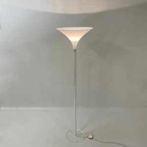 Witte Plexiglas Vloerlamp van Harco Loor, 1980s
