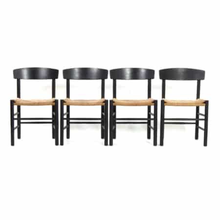 J39 Stoelen van Borge Mogensen voor FDB Møbler, 1960s | Set van Vier