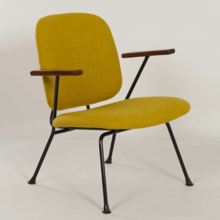 Paar Fauteuils van Gijs van der Sluis voor van Der Sluis Stalen Meubelen, 1960s