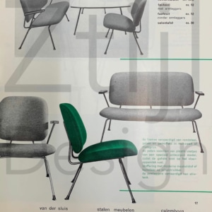 Paar Fauteuils van Gijs van der Sluis voor van Der Sluis Stalen Meubelen, 1960s