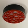 Grote Alliance Plafondlamp met Oranje Ringen van RAAK, 1970s