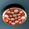 Grote Alliance Plafondlamp met Oranje Ringen van RAAK, 1970s