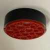 Grote Alliance Plafondlamp met Oranje Ringen van RAAK, 1970s