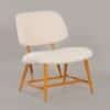 3014 Buisstoelen van Toon De Wit voor De Wit, 1950s | Set van 4 met Nieuwe Zwarte Rib