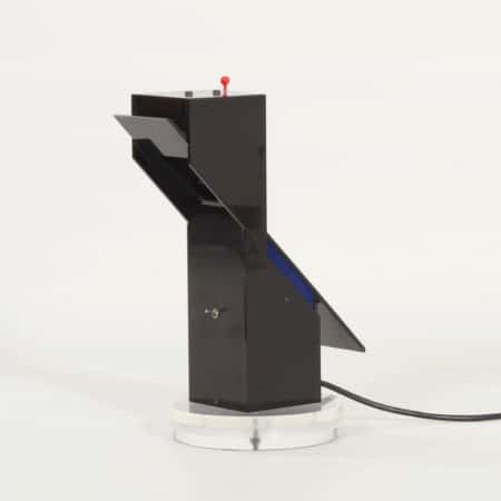 Memphis Stijl Tafellamp van Zwart Plexiglas, 1980s