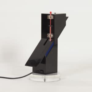 Memphis Stijl Tafellamp van Zwart Plexiglas, 1980s