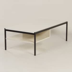Witte Salontafel 3651 van Coen De Vries voor Gispen &#8211; 1960s