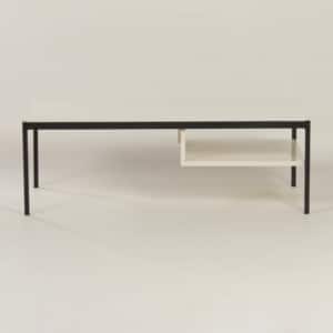 Witte Salontafel 3651 van Coen De Vries voor Gispen &#8211; 1960s