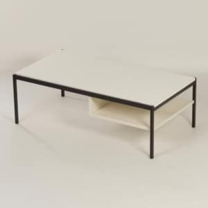 Witte Salontafel 3651 van Coen De Vries voor Gispen &#8211; 1960s