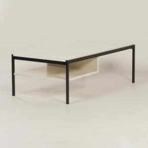 Witte Salontafel 3651 van Coen De Vries voor Gispen &#8211; 1960s