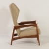 Deense Oorfauteuil van Ib-Kofod Larsen voor Gelderland, 1950s | Verstelbaar in Drie Standen