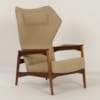 Deense Oorfauteuil van Ib-Kofod Larsen voor Gelderland, 1950s | Verstelbaar in Drie Standen