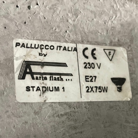 Stadium Vloerlamp van Hannes Wettstein voor Pallucco, Italië 1990s