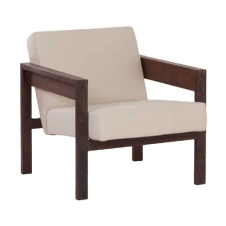 Wengé Fauteuil sz25/sz80 van Hein Stolle voor 't Spectrum, 1950s | Opnieuw Gestoffeerd