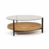 Glazen Salontafel model 3637 van A.R. Cordemeyer voor Gispen, 1950s