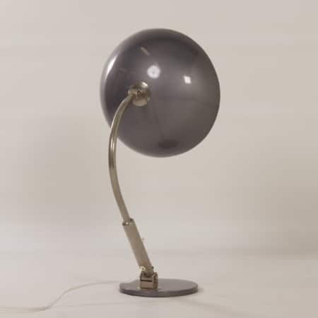 Bureaulamp Model 144 van H. Busquet voor Hala, 1950s | Zilvergrijs