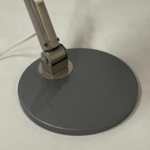 Bureaulamp Model 144 van H. Busquet voor Hala, 1950s | Zilvergrijs
