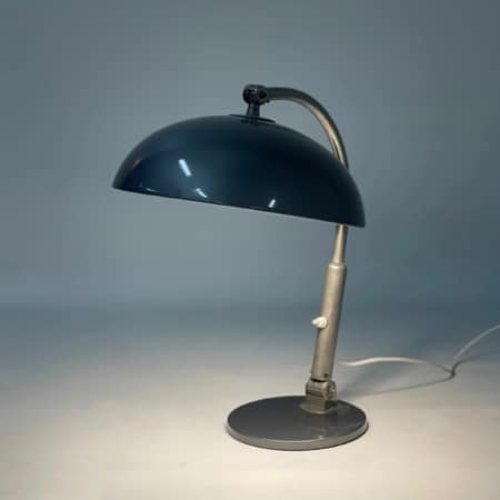 Bureaulamp Model 144 van H. Busquet voor Hala, 1950s | Zilvergrijs