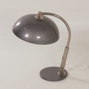 Bureaulamp Model 144 van H. Busquet voor Hala, 1950s | Zilvergrijs