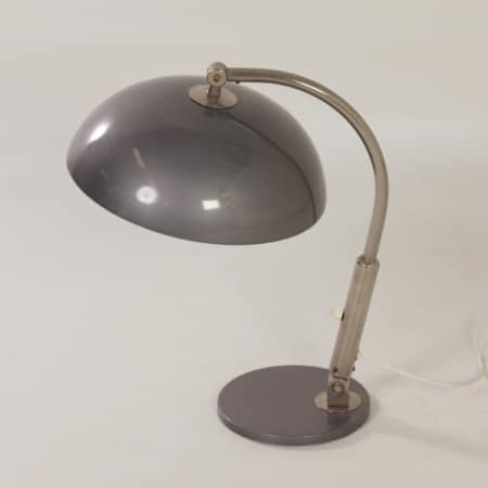 Bureaulamp Model 144 van H. Busquet voor Hala, 1950s | Zilvergrijs