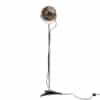 Globe vloerlamp van Frank Ligtelijn voor Raak Amsterdam, 1960s, rookglas, 1e editie