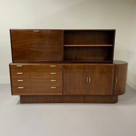 Notenhouten Dressoir met Bar van A.A. Patijn voor Zijlstra, 1950s