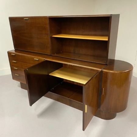 Notenhouten Dressoir met Bar van A.A. Patijn voor Zijlstra, 1950s